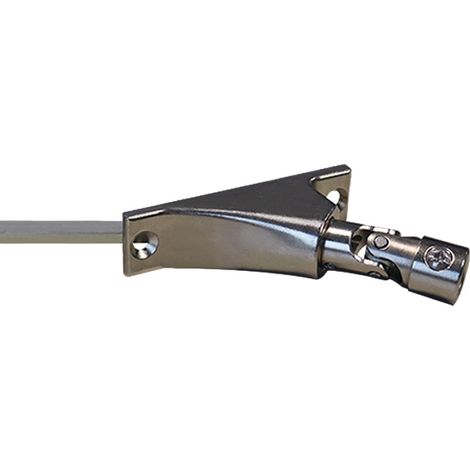 Store Menuiserie – Sortie de caisson pour volet roulant manuel – Longueur 320 mm – Diamètre 12,3 mm – Acier galvanisé et zamac nickelé – Angle 90° (1/5)