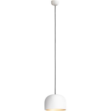 Sospensione Nordica Yelmo Metallo Bianco Oro 1 Luce E27 Ip20 (1/2)