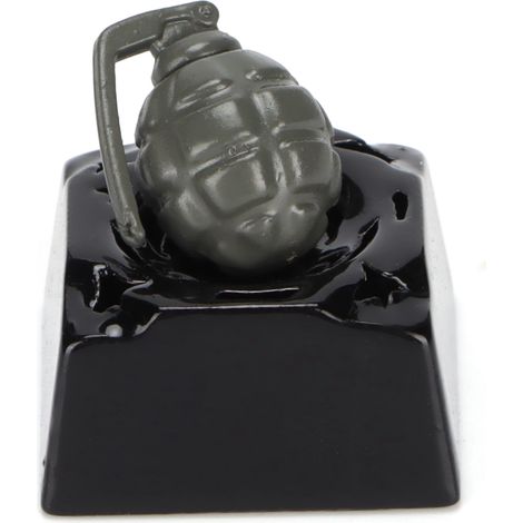Capuchon décoratif en alliage d'aluminium en forme de grenade translucide pour clavier mécanique (1/5)