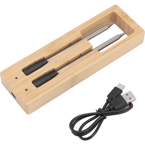 Kabelloses Bluetooth-Fleischthermometer, intelligentes Design mit USB-Stromversorgung, multifunktional zum Kochen und Grillen (1/5)