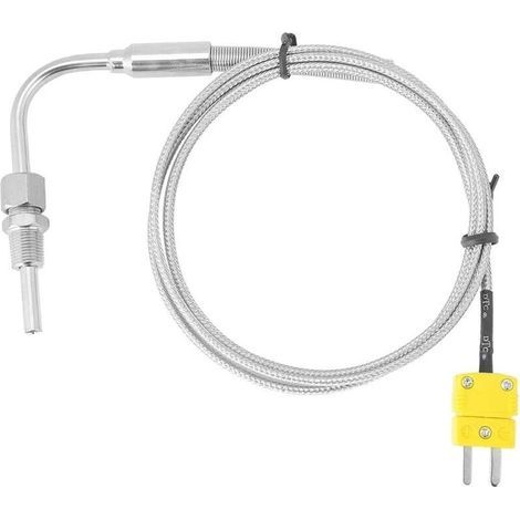 Thermocouple EGT type K pour Sonde de Température de gaz d'échappement Avec Embout et Connecteur Exposés Fils de 1/8"NPT Sonde en Acier Inoxydable-LIAIKI (1/5)
