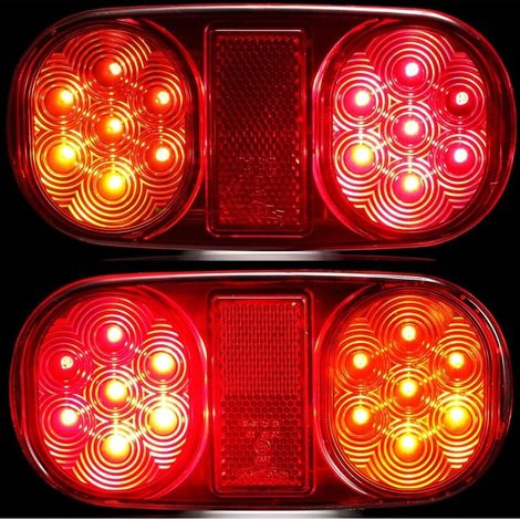 YMYNY 12V LED Anhängerleuchten, 2 Stück wasserdichte LED Anhängerrücklichter (1/4)
