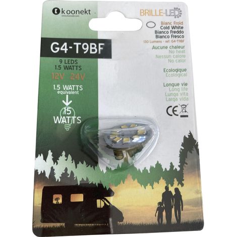 Ampoule LED : Blanc froid - G4 9 leds
