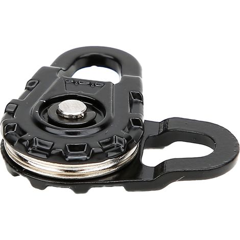 1 poulie de renvoi de treuil robuste en métal noir pour voiture RC 1:10