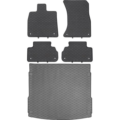Ensemble de tapis de sol en caoutchouc pour Audi Q5 II SUV / Sportback (01.2017-2024) + tapis de coffre (1/5)