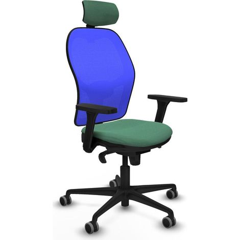 Piqueras y Crespo 3D036G2 Chaise de bureau vert émeraude (1/3)