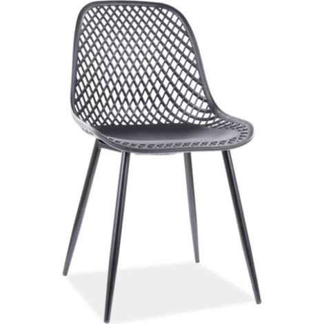 Chaise design moderne noir Fast (1/3)