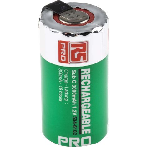 Accumulateur 1.2V 3Ah SC NiMH RS PRO ( Prix pour 1 ) (1/3)