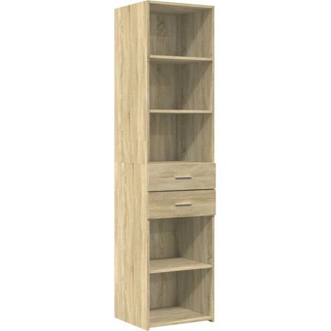 Highboard Sonoma Oak 45x42.5x185 cm Engineered Wood vidaXL