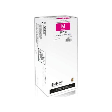 Unit� di Ricambio Originale Epson Magenta XXL per la Serie WorkForce Pro WF-R5xxx - Cartuccia a Inchiostro a Pigmenti Magenta di Alta Capacit� (C13T878340) (1/4)