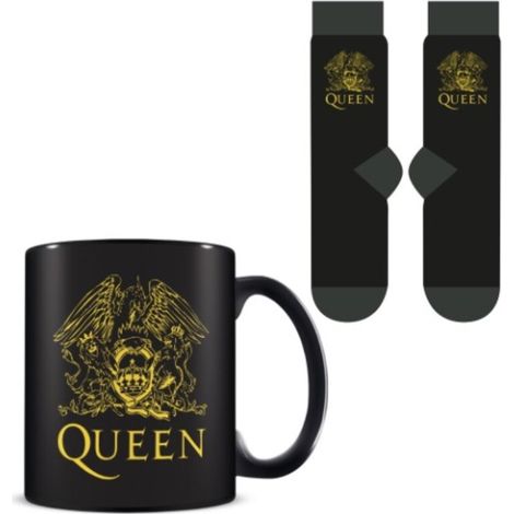 Set regalo con tazza e calze con logo queen 315 ml e tu 36-41