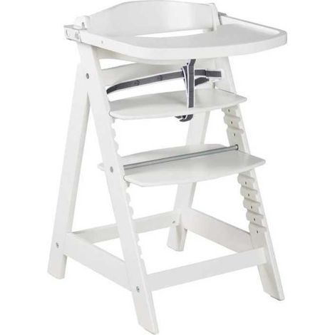 Trona evolutiva - ROBA - SIT UP CLICK & FUN - Bandeja de comidas extraíble - Altura regulable - Hasta 70 Kg - Madera lacada B