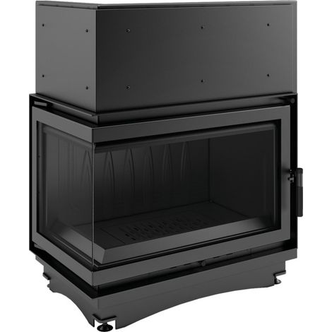 Inserto para chimenea OLIWIA/L/BS cristal en el lado izquierdo
