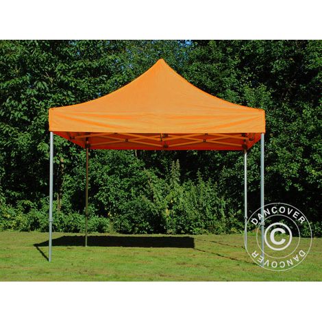 Tente pliante Chapiteau pliable Tonnelle pliante Barnum pliant FleXtents PRO Steel 3x3m Orange (1/5)
