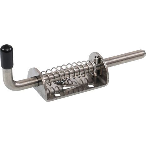 Verrou Portail 2 Pièces Loquet Porte Verrou De Porte Loquet Verrou Porte Coulissante Boulon Coulissant Targette A Ressort Loquet À Ressort Pour Porte De Garage 128 X 47 Mm Argent (1/5)