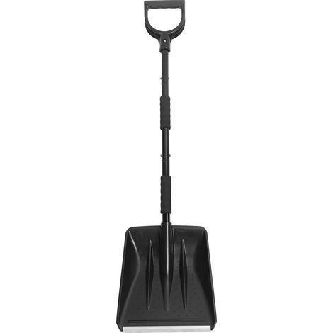 Ensemble pelle à neige 3 en 1, pelle à neige pliable et portable avec grattoir à glace et brosse pour jardin, camping et voiture (noir) (1/5)