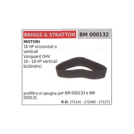 BRIGGS&STRATTON filtro de aire cortacésped cortacésped 16HP vertical