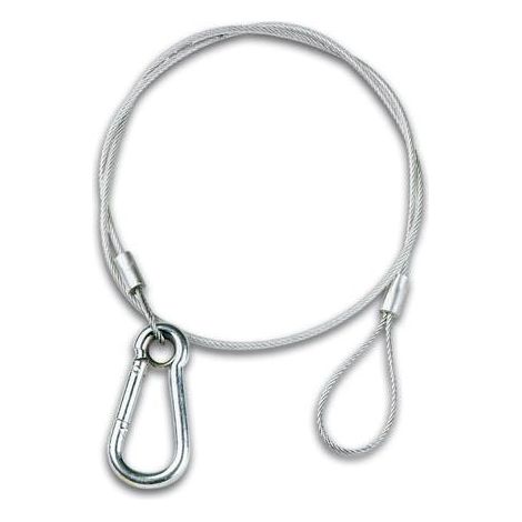 Cavo di sicurezza velleman 75 cm trasparente 20 kg