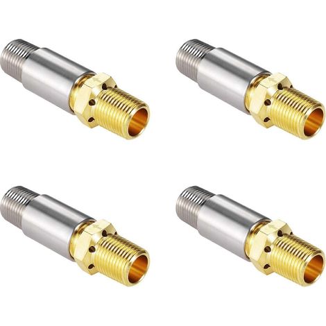Lot de 4 foyers extérieurs au propane liquide avec vanne de mélange d'air de 1/2 pouce et vanne de mélange haute capacité de 90 000 BTU. (1/5)