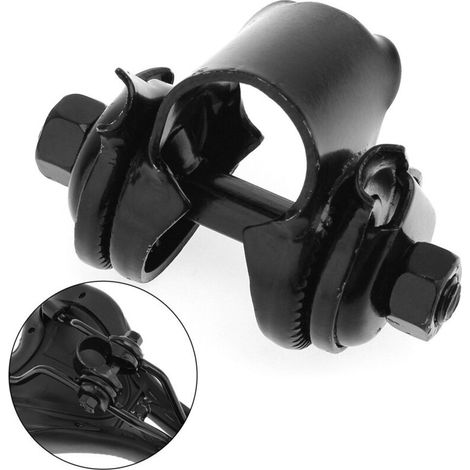 Reggisella nero per bicicletta da 22,2 mm – tubo in acciaio cromato, altezza regolabile, compatibile con telai standard