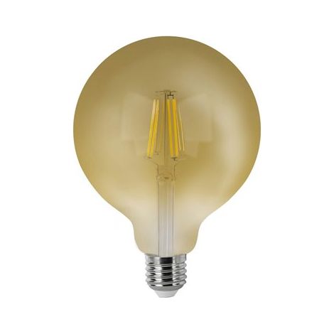 Ampoule globe à filament LED E27 G125 (6W 2200K 600lm) IP20 Ø12x19cm style vintage (1/4)