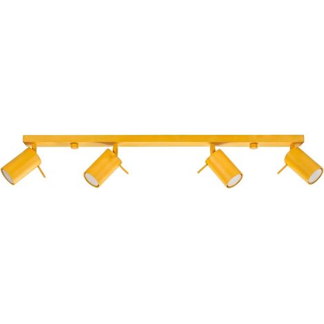 Plafones RING amarillo acero 4xGU10 80cm Sollux (1/2)
