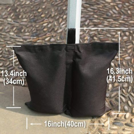 Poids de sable de qualité industrielle, sacs de poids à double poche, poids de jambe pour tentes d'ombrage, parasols, trampolines lestés (1/3)