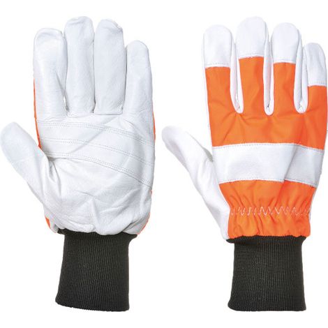 Guante Oak, protección motosierra (Clase 0) Naranja XL