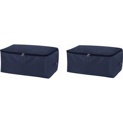 Sac De Rangement - Tissu Oxford 70x50x30 Cm - Pour Couette Literie Vêtements Saisonniers - 2 Pièces (1/5)