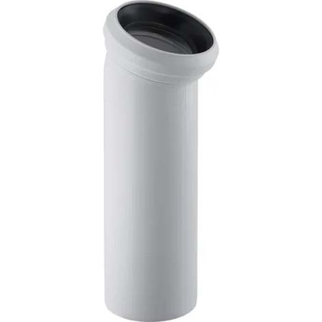 Coude de sortie WC en PP, horizontal, 22,5 degrés, d 110 mm, 152612 (1/3)