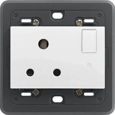 VIMAR - 20215.L.B Presa 2P+T 5A inglese inter.+spia bianco
