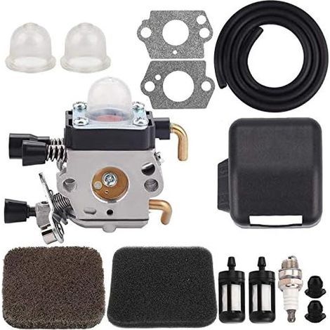 Carburateur pour débroussailleuse STIHL FS75 FS80 FS85 KM80 KM85 – Couvercle de filtre à air inclus – Modèles compatibles ZAMA C1Q-S97 (1/5)