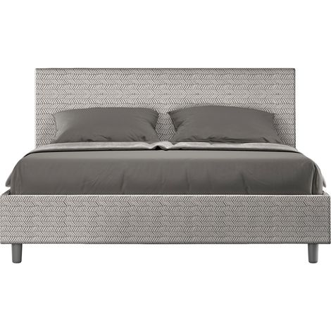 Letto Matrimoniale 160x190 cm Senza Rete Adele Aragona 1 Bianco (1/5)