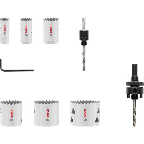 Bosch Multi Material Threaded Hole Saw Set 19 22 29 38 44 51 x 40 mm (1/5)