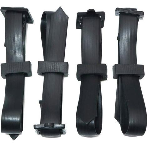 HONORNIC - 4 Pcs 60 x 2.5 cm Attaches en Caoutchouc réglables pour arbustes
