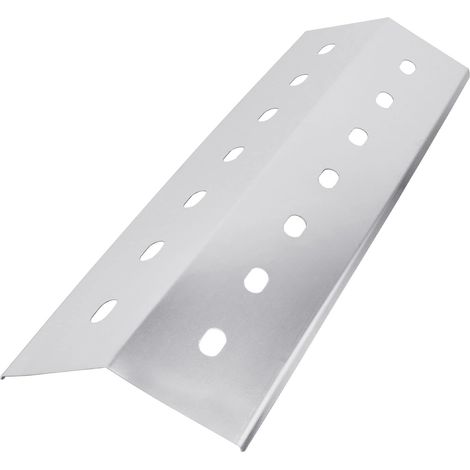 Barres aromatisantes 41 cm x 14 cm, Tente Bouclier de Chaleur en Acier Inoxydable, diffuseur de Flamme, Couvercle de brûleur de Barbecue pour la Plupart des barbecues à gaz
