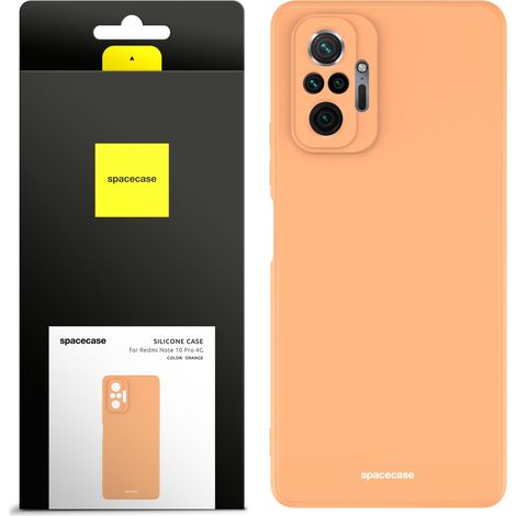 Spacecase Silikonhülle für Redmi Note 10 Pro, orange (1/5)