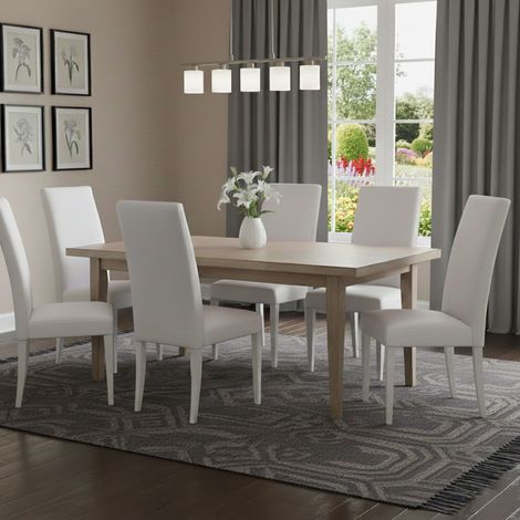Ferraris Stuhlset, 6 Stühle, Gepolstert, Lackeffekt, Weiß (1/5)