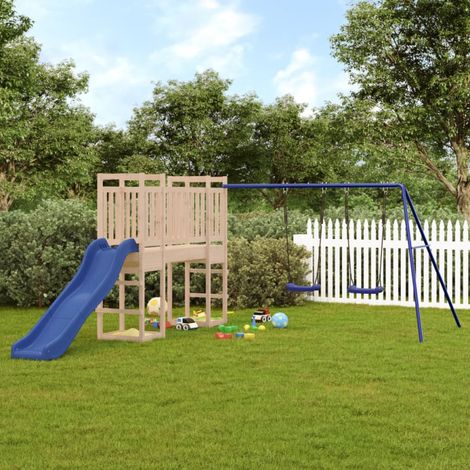 vidaXL Aire de jeux d'extérieur bois de pin massif (1/5)