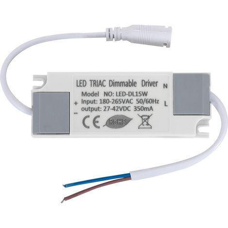 Driver No Flicker Regolabile TRIAC 180-265V Output 27-42V 350mA 15W TRIAC