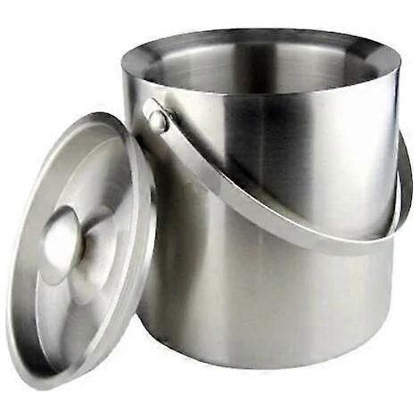 Plateau isotherme en acier inoxydable, plateau argenté avec glaçons, bol isotherme (1/2)