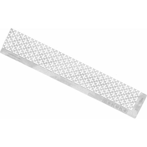 Règle en acier inoxydable ornée de strass, avec grille vierge et foret, adaptée aux loisirs créatifs 5D (138 mm) (1/5)