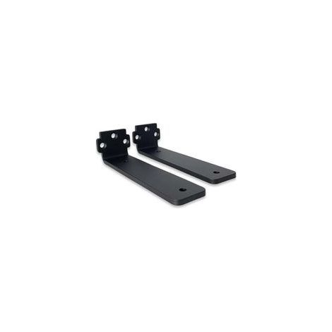 Lot de 2 supports d'étagère flottants 10cm Métal noir robuste, capacité de charge jusqu'à 800kg, installation facile (1/5)