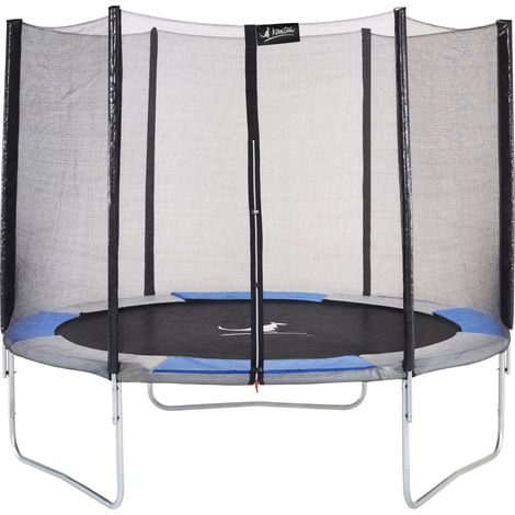 Trampoline KANGUI RALLI Ø 305 cm Enfant Filet sécurité Extérieur CE NF EN71-14 (1/4)