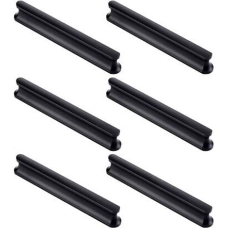 Set di 6 maniglie per ante di mobili da cucina, lunghe 120 mm (foro centrale 96 mm), maniglie per cassetti da cucina, maniglie per ante di armadi, maniglie per ante di credenze.