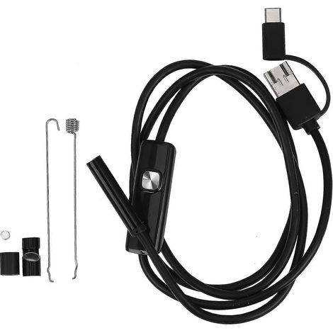 3-in-1-Endoskop-Inspektionskamera, integrierte 6 LEDs, IP67, wasserdichtes USB-Typ-C-Endoskop für Android (1/5)