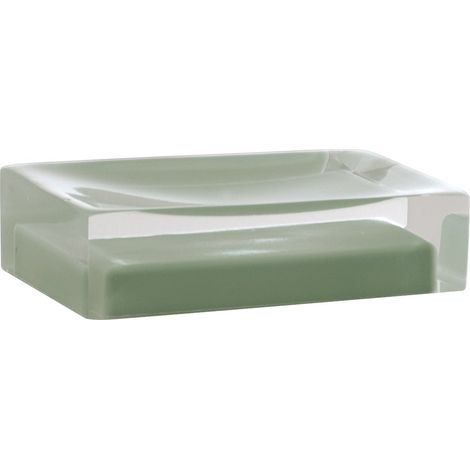 Portasapone d'appoggio in resina RA11 Gedy serie RAINBOW Verde Menta (1/2)