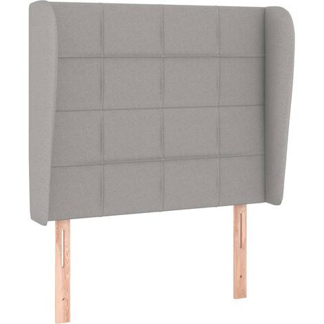 Maison Exclusive - Testiera ad Orecchio Grigio Chiaro 83x23x118/128 cm in Tessuto