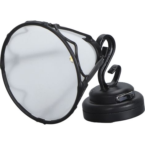 Lampe murale miniature LED en métal, échelle 1:12, pour maison de poupée. Abat-jour blanc, bordure noire, idéale pour la décoration. (1/5)