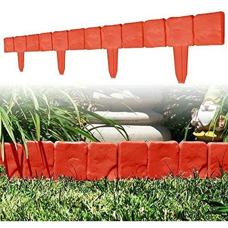 10 bordures de jardin décoratives en plastique pour pelouse et aménagement paysager (1/5)